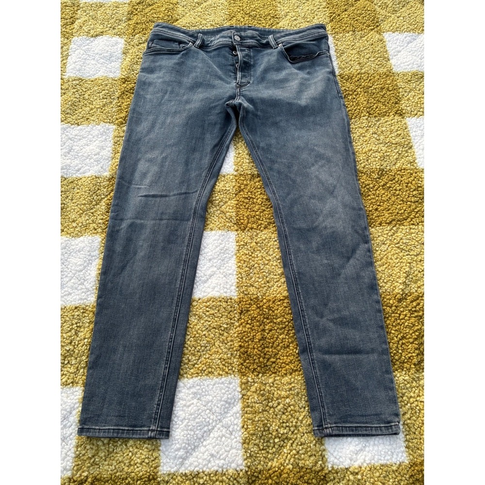 Diesel Sleenker Slim Skinny‎ Jeans Mens W38 L30 Faded Black Stretch 0878M